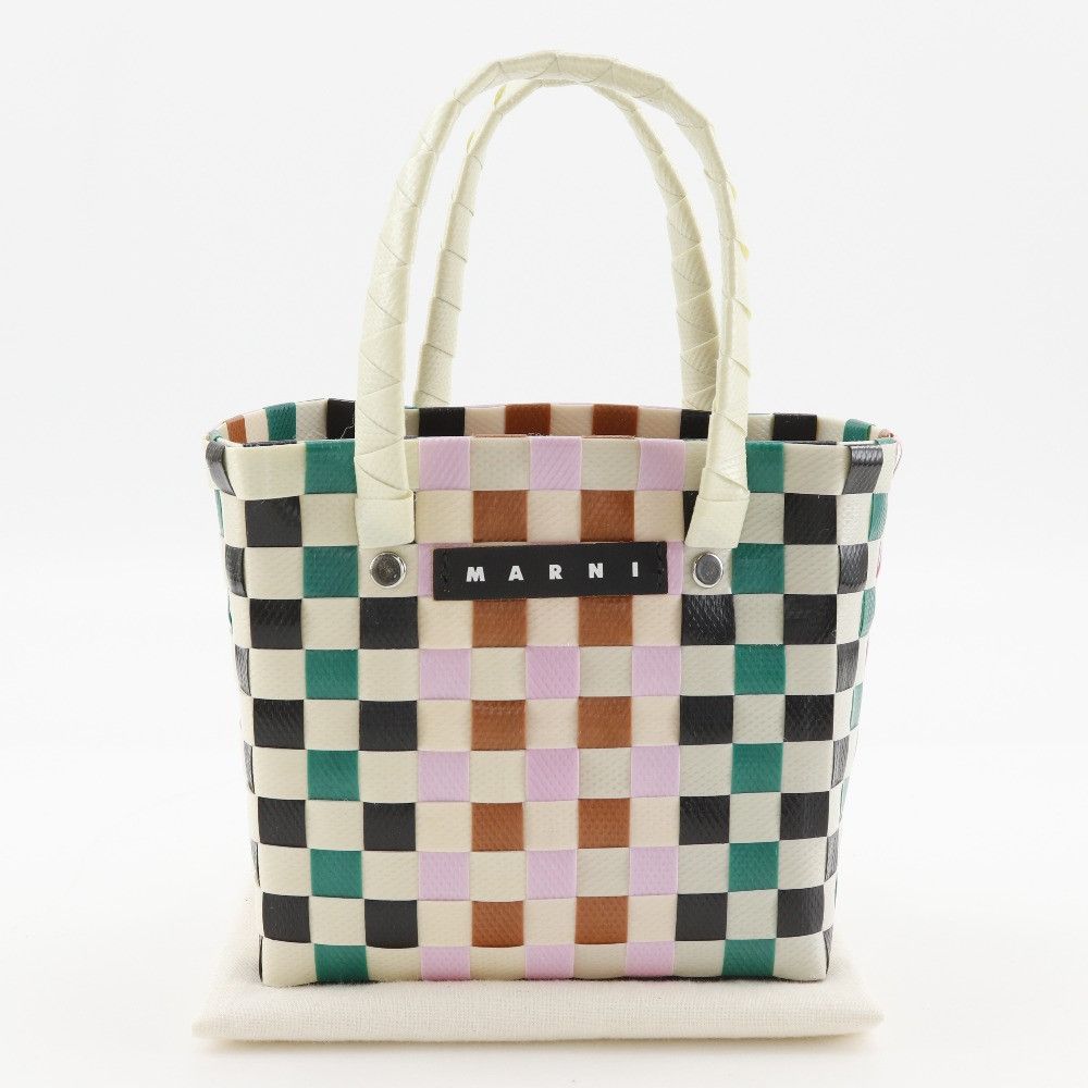 Marni Marni Marni Woven Micro Basket Polypropylene Handbag Plastic Handbag DUTY FREE for USA Size ONE SIZE - 15 Thumbnail