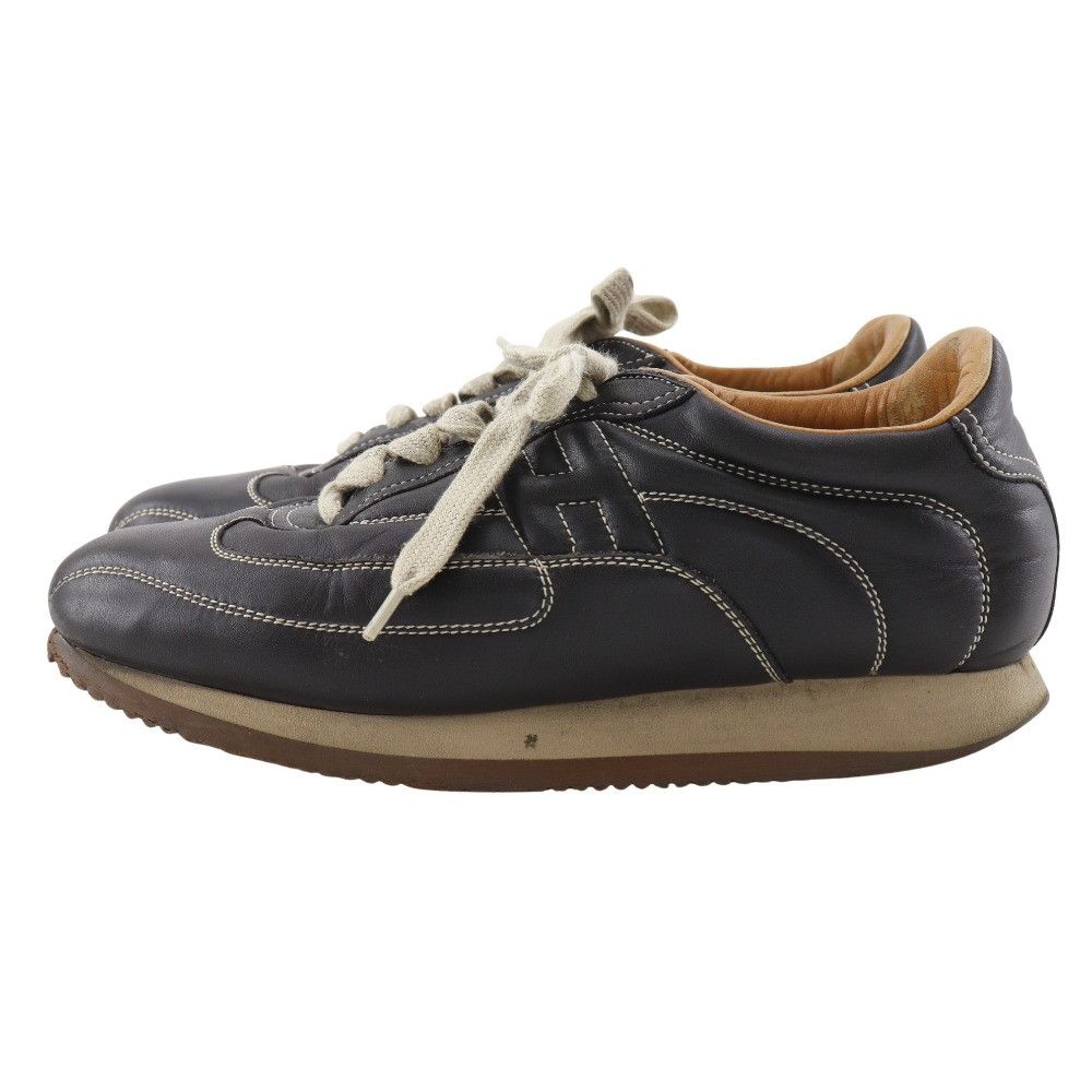 Hermes Hermes Hermes Quick Leather Sneakers Leather Shoes DUTY FREE for USA Size ONE SIZE - 2 Thumbnail