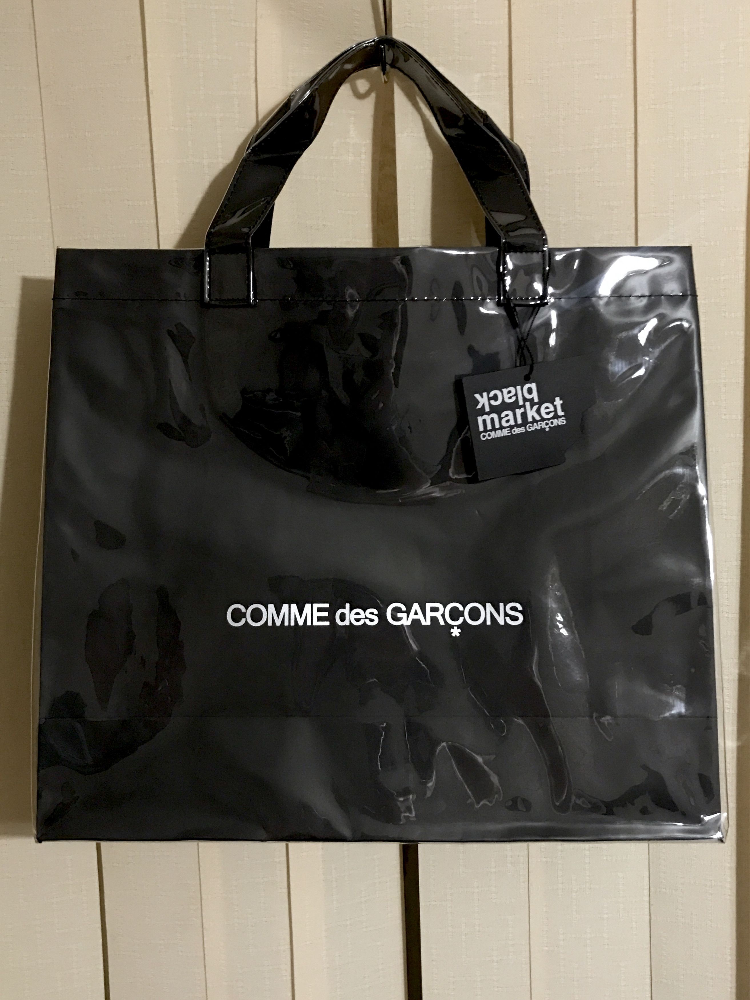 Cdg black market pvc tote online bag