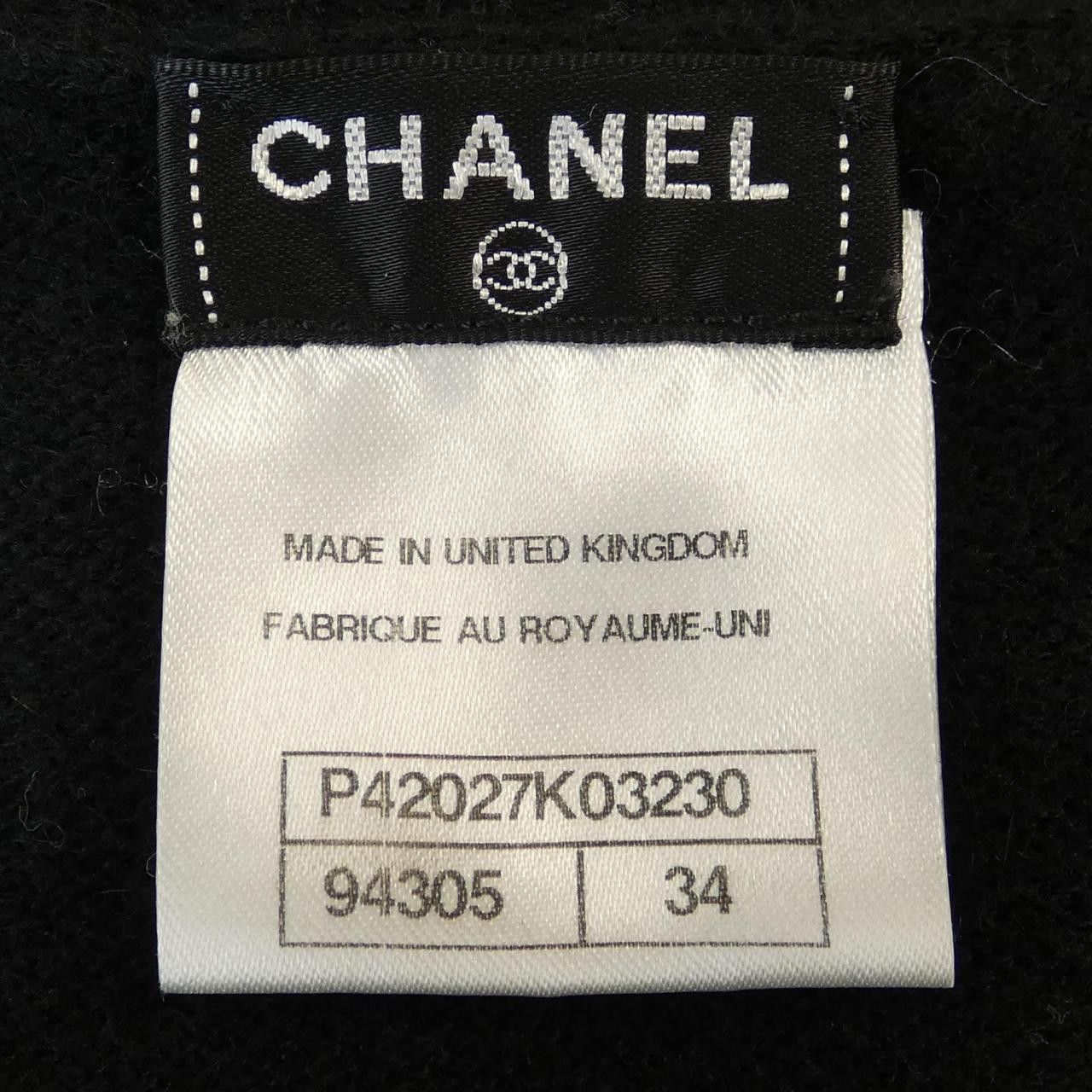 Chanel Chanel 100% Cashmere Dress Others Dresses P42027K03230 DUTY FREE for USA