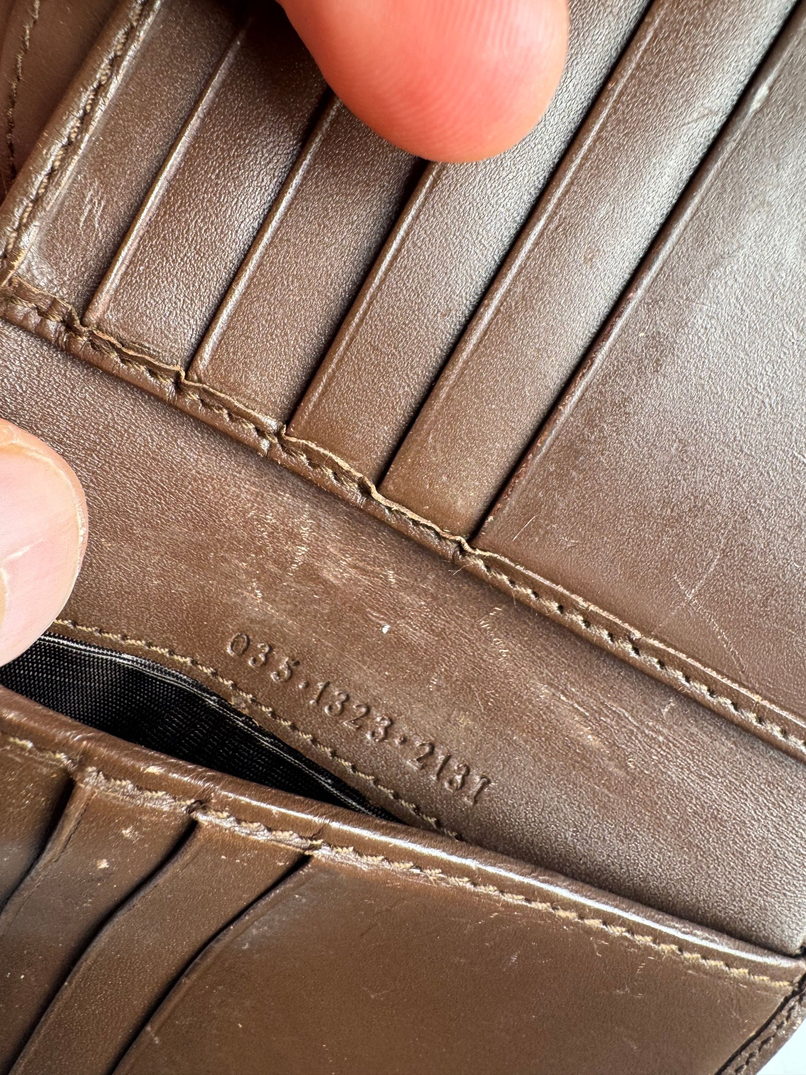 Gucci Vintage Jackie Line Monogram Leather Wallet beige brown Size ONE SIZE - 6 Thumbnail