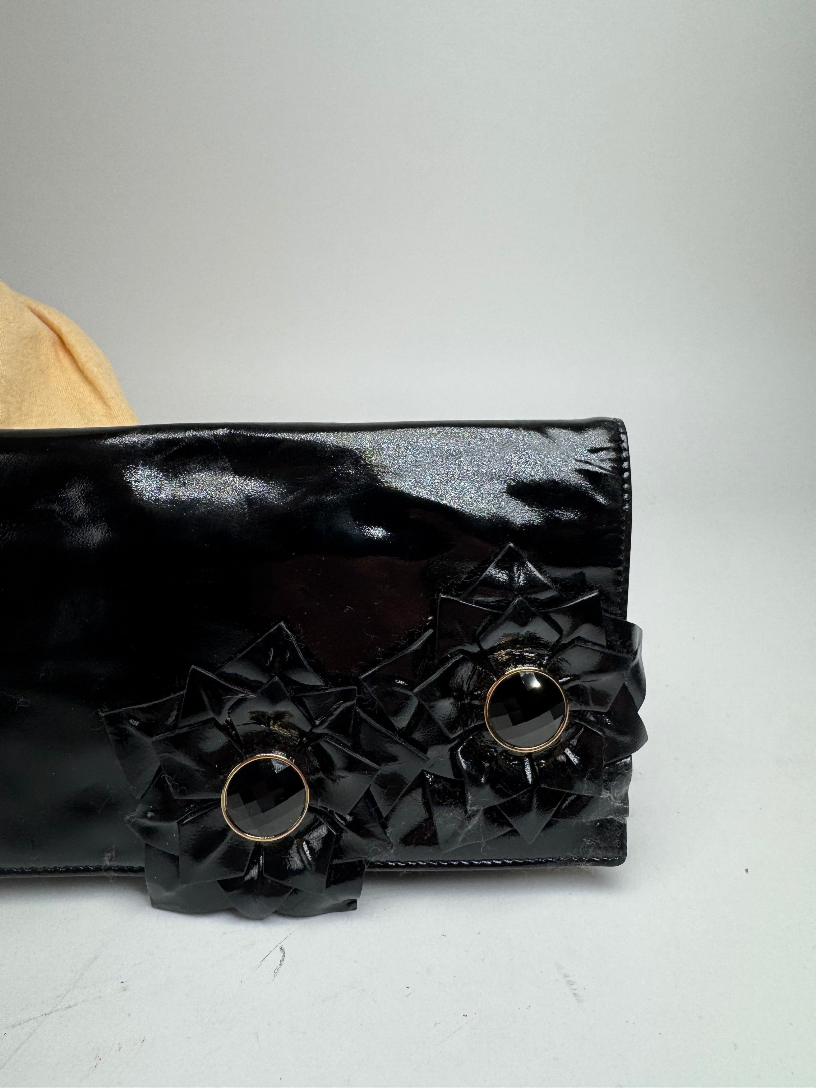 Loewe Vintage Madrid Patent Leather clutch Black Size ONE SIZE - 8 Thumbnail