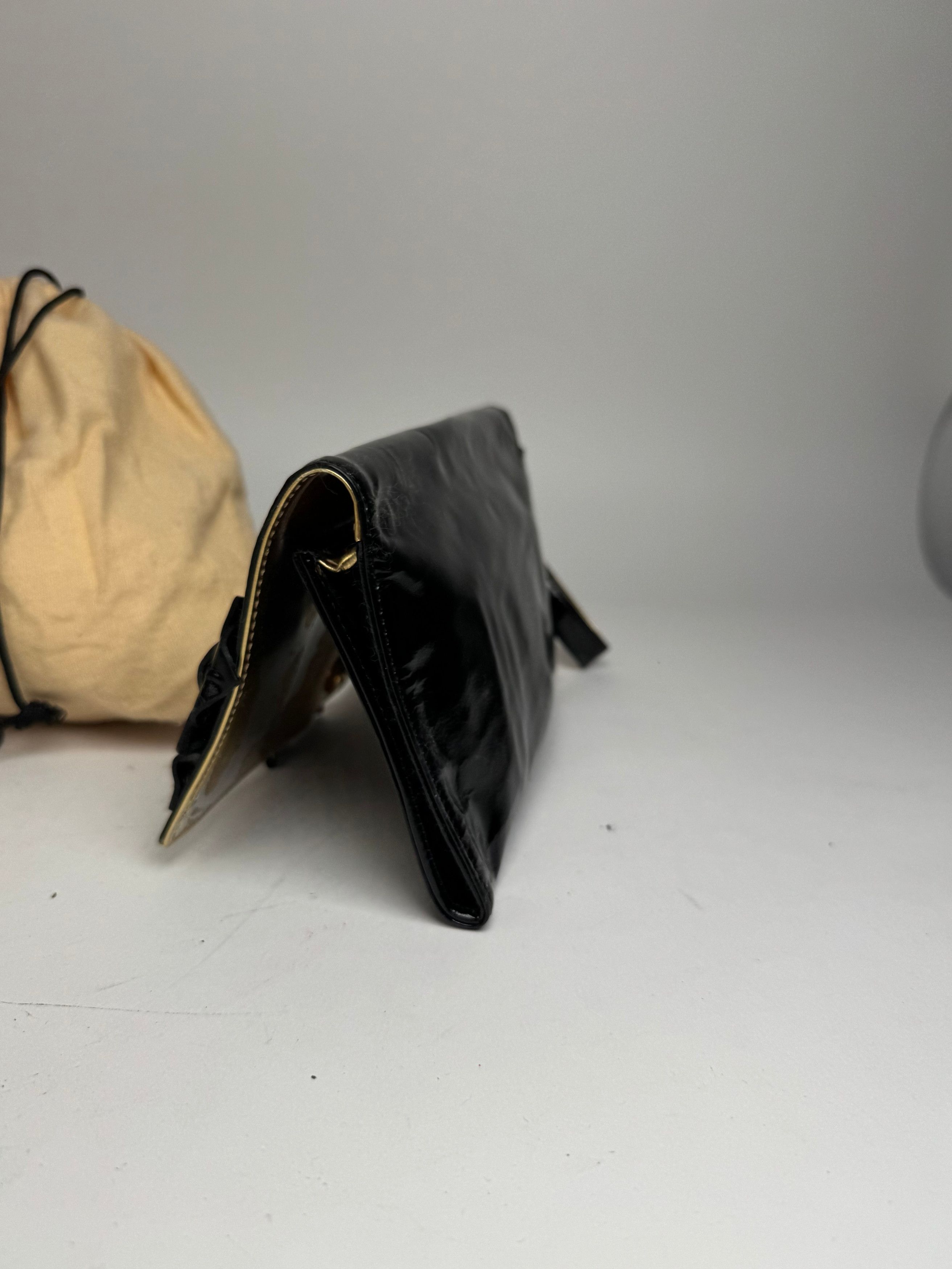 Loewe Vintage Madrid Patent Leather clutch Black Size ONE SIZE - 10 Thumbnail