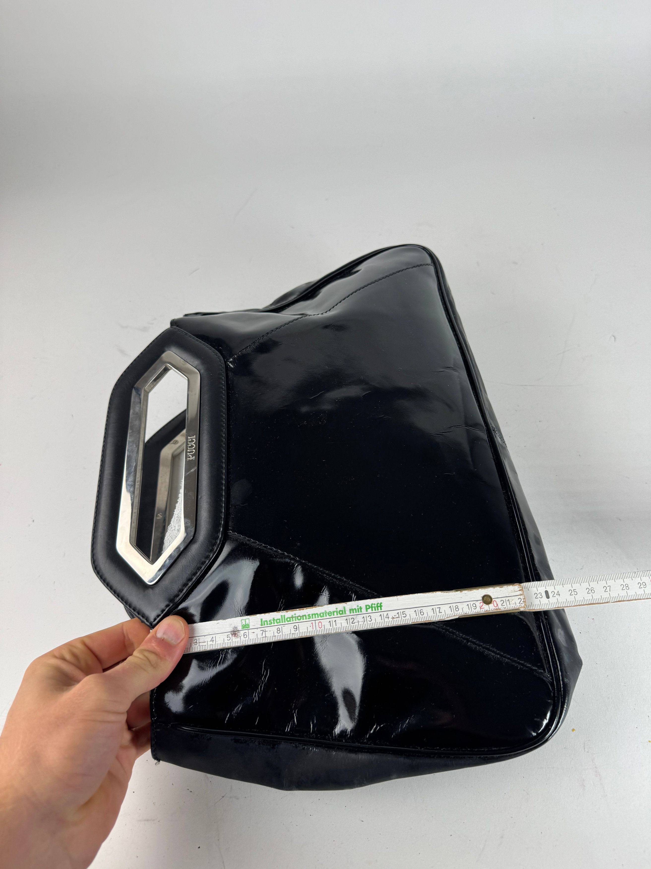 Emilio Pucci Vintage Patent leather Tote Bag black Size ONE SIZE - 14 Thumbnail