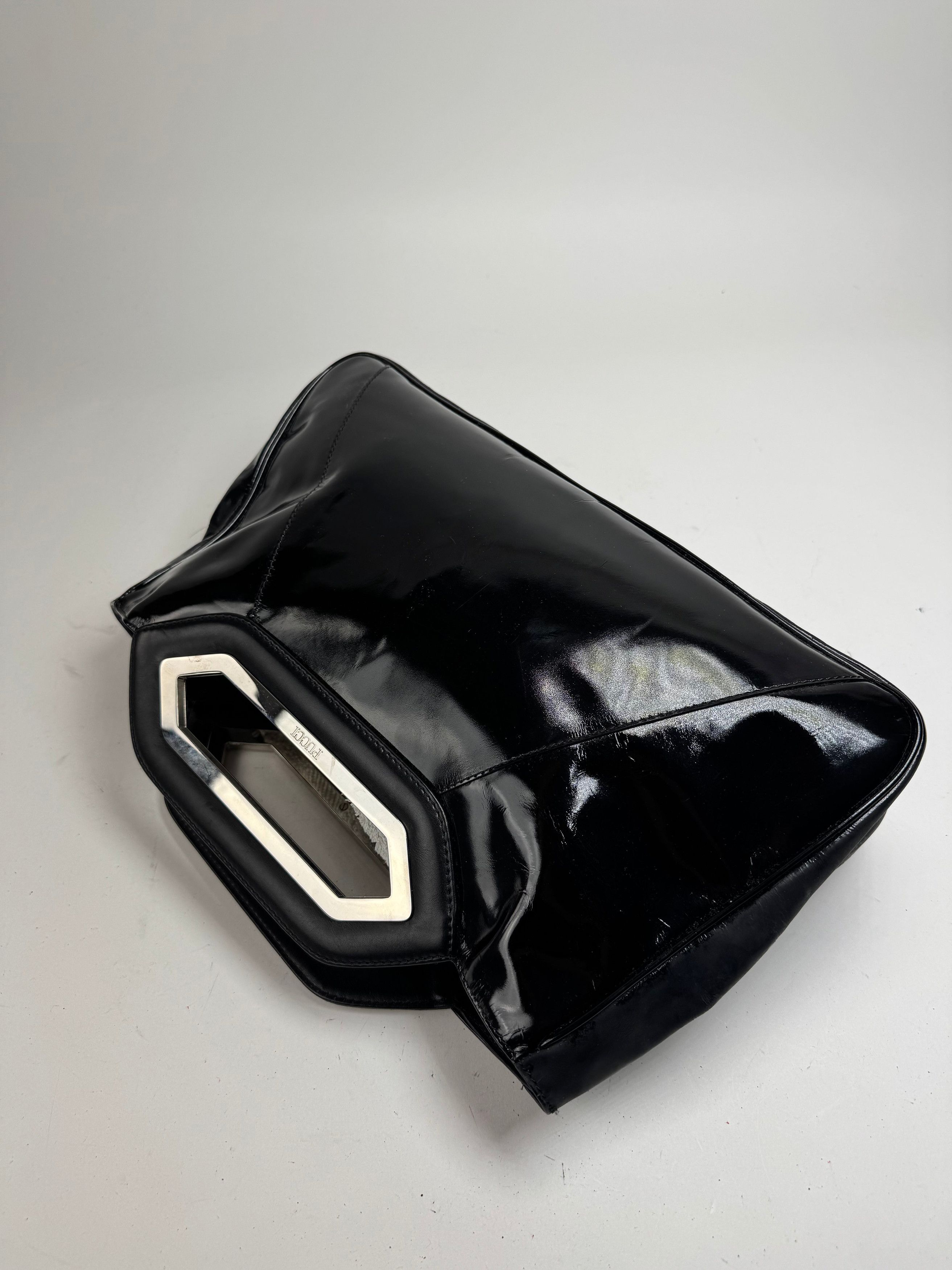 Emilio Pucci Vintage Patent leather Tote Bag black Size ONE SIZE - 10 Thumbnail