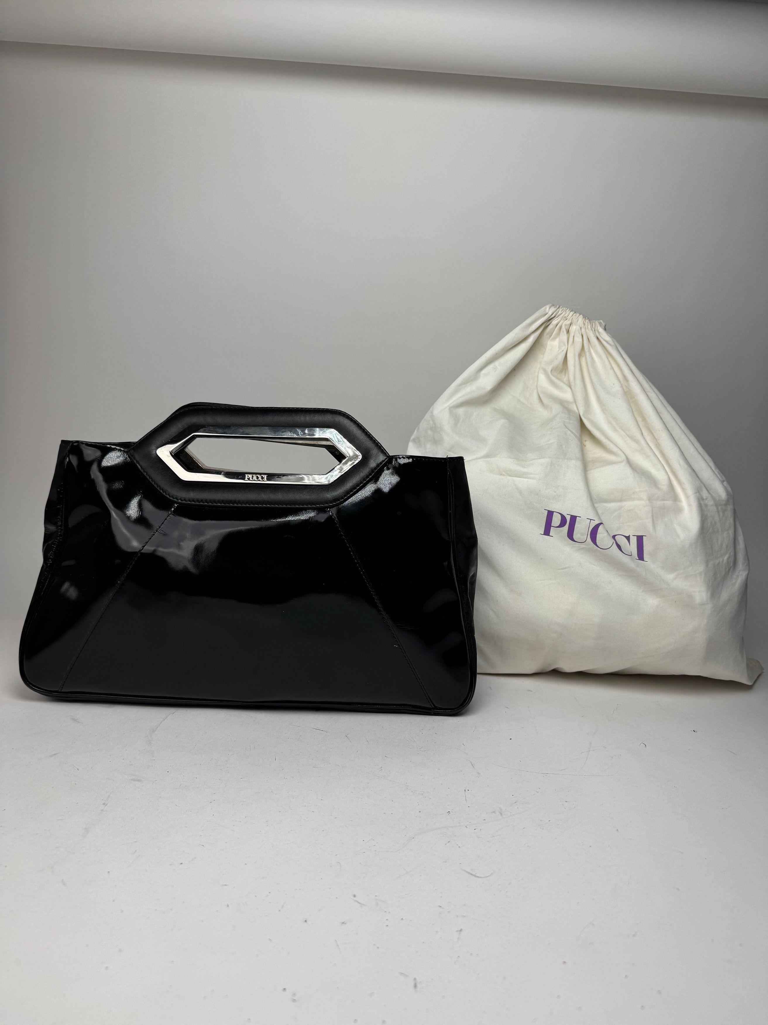Emilio Pucci Vintage Patent leather Tote Bag black Size ONE SIZE - 5 Thumbnail