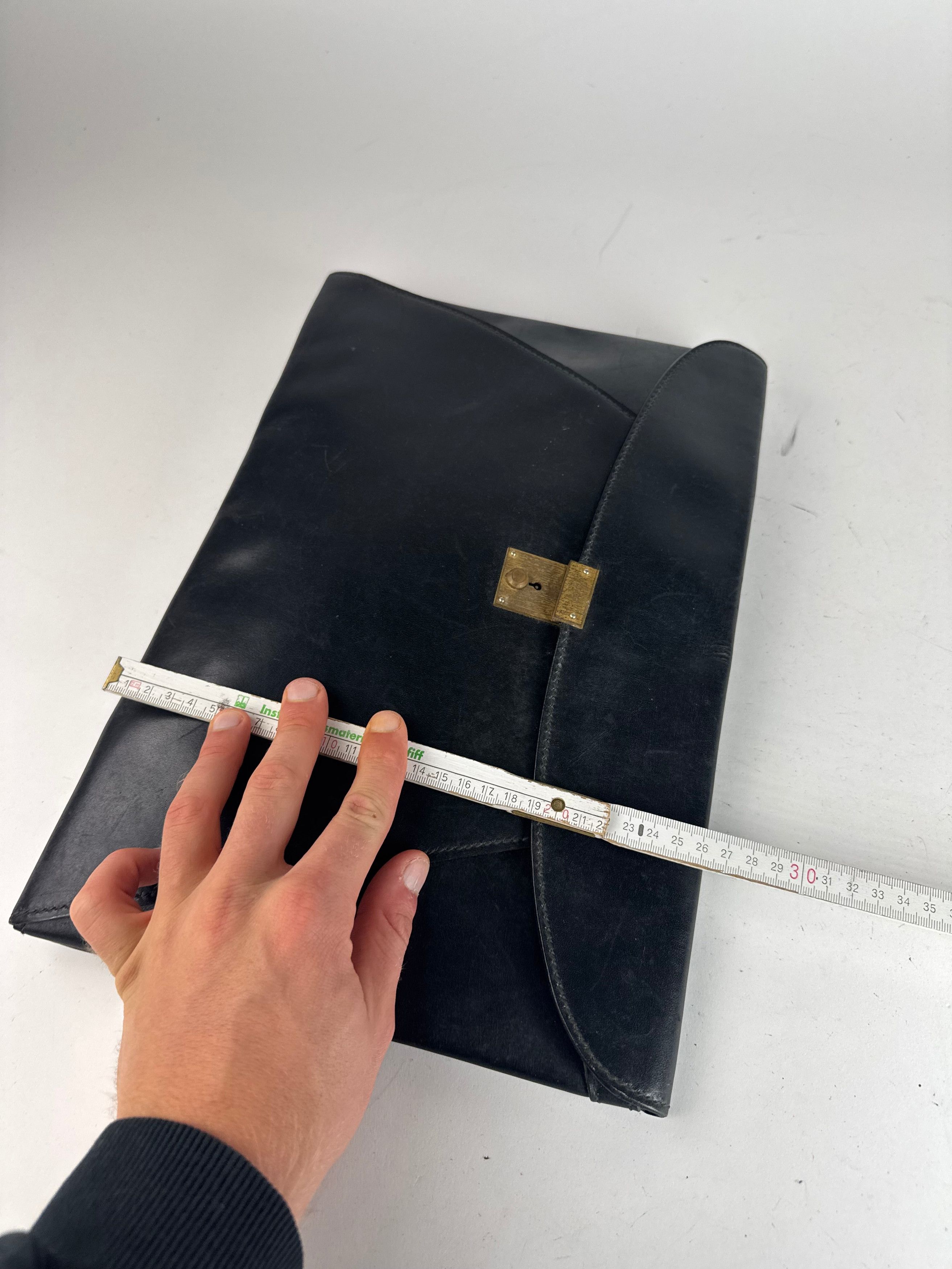 Gucci Vintage Leather Clutch Black Size ONE SIZE - 12 Thumbnail