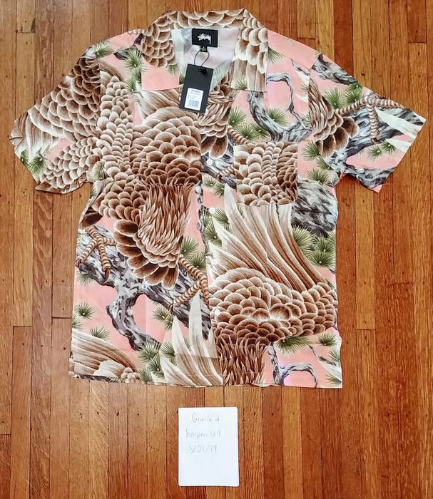 Stussy Stussy Big Falcon Shirt (Peach, Small) | Grailed