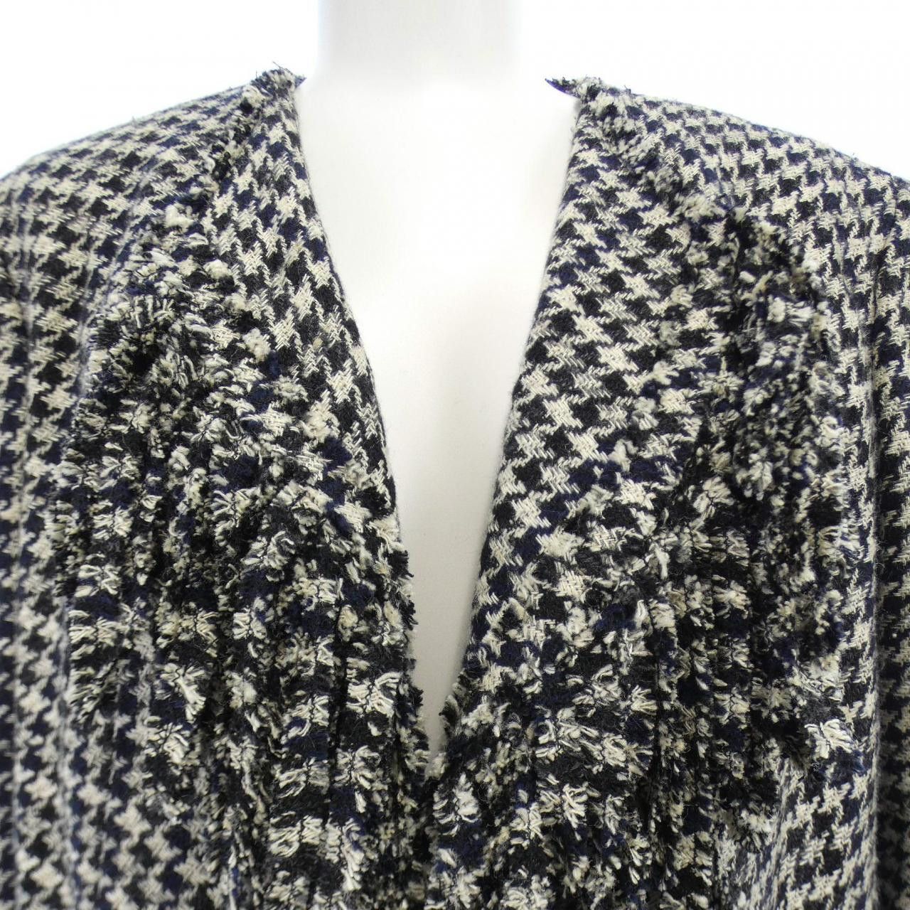 Chanel Chanel Chanel Collarless Jacket Cotton Outerwear P31115V21032 07P DUTY FREE for USA Size ONE SIZE - 5 Thumbnail