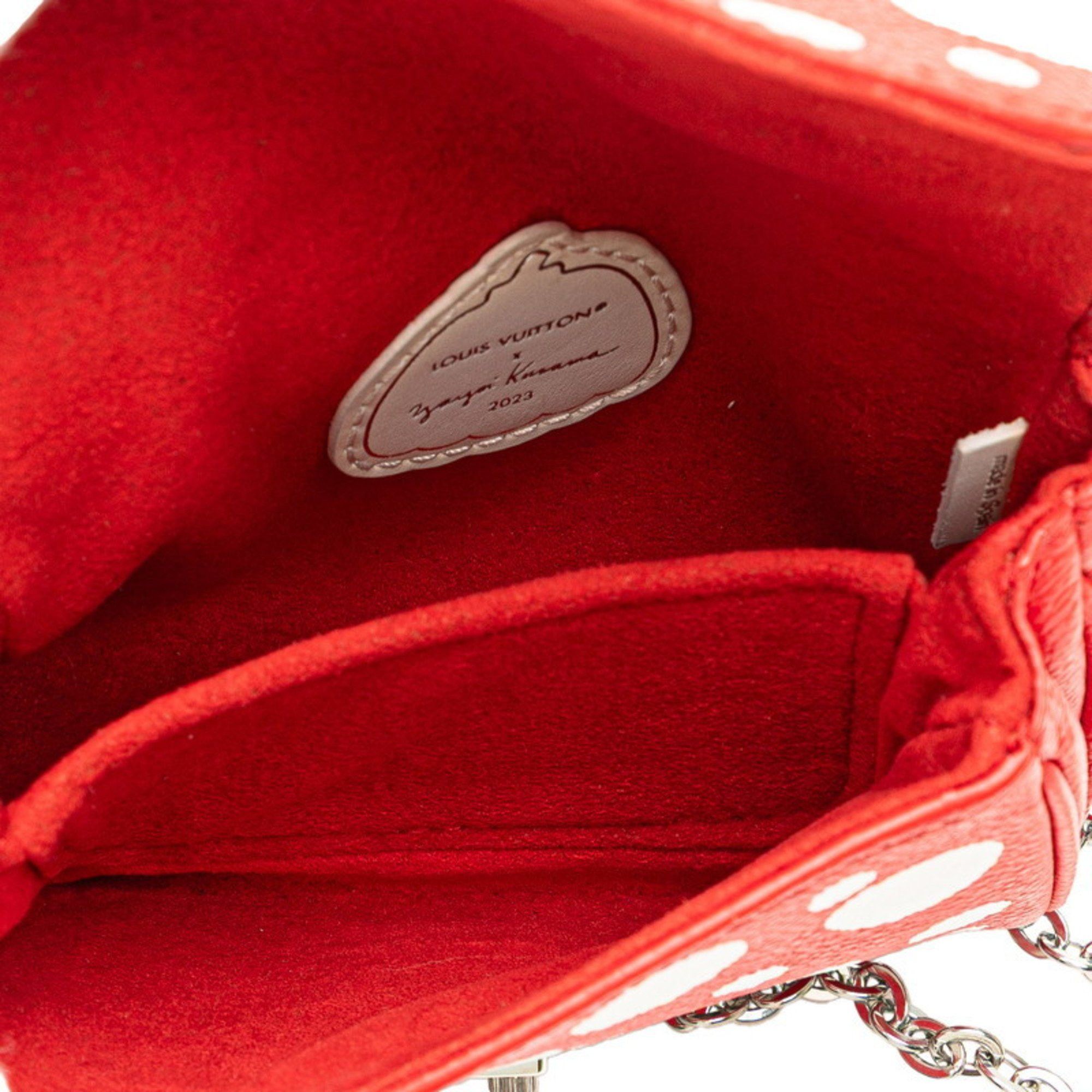 Louis Vuitton Louis Vuitton x Yayoi Kusama Monogram Empreinte Metis Handbag/Shoulder Bag 2WAY M81983 Red and White Leather Women's LOUIS VUITTON Size ONE SIZE - 8 Thumbnail