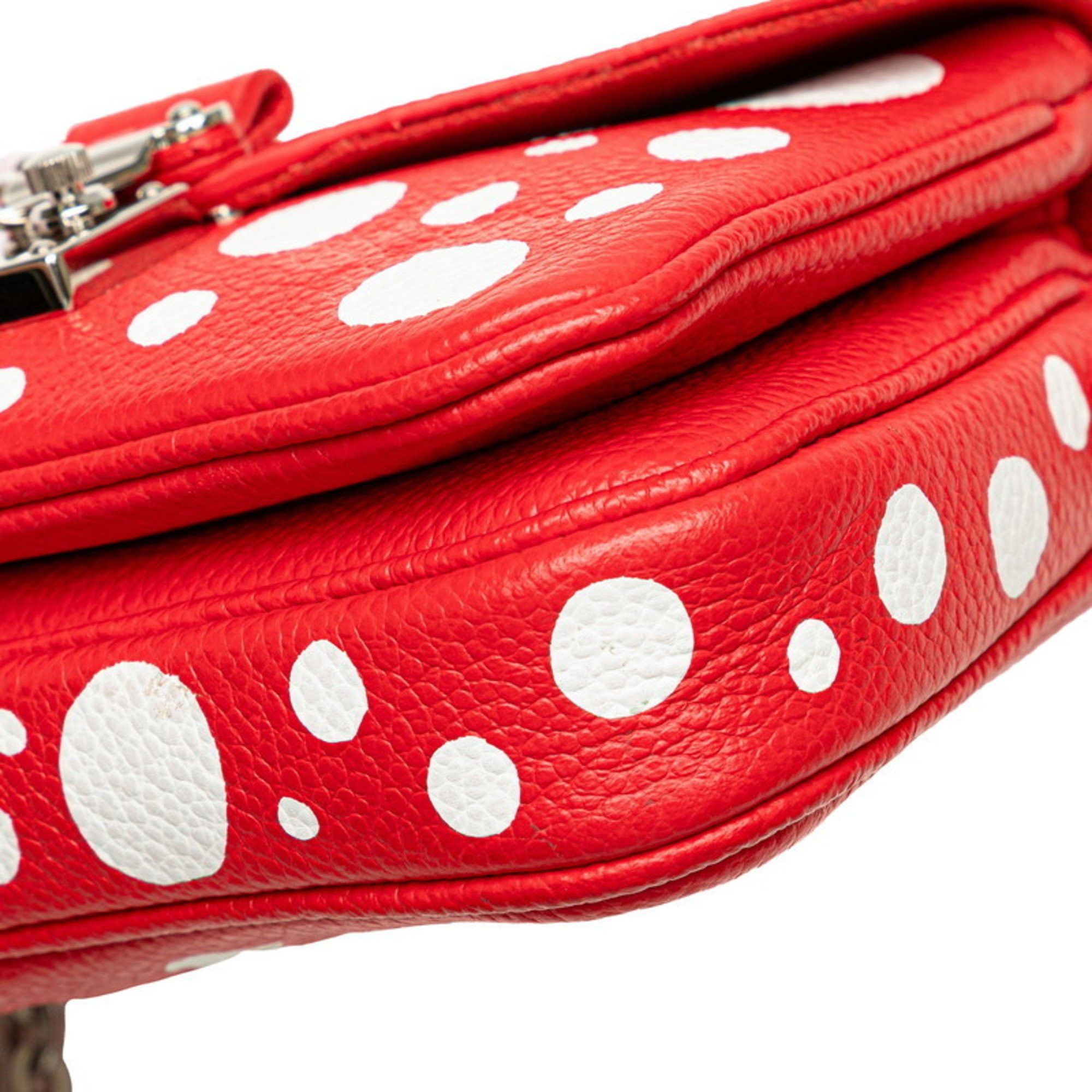 Louis Vuitton Louis Vuitton x Yayoi Kusama Monogram Empreinte Metis Handbag/Shoulder Bag 2WAY M81983 Red and White Leather Women's LOUIS VUITTON Size ONE SIZE - 5 Thumbnail