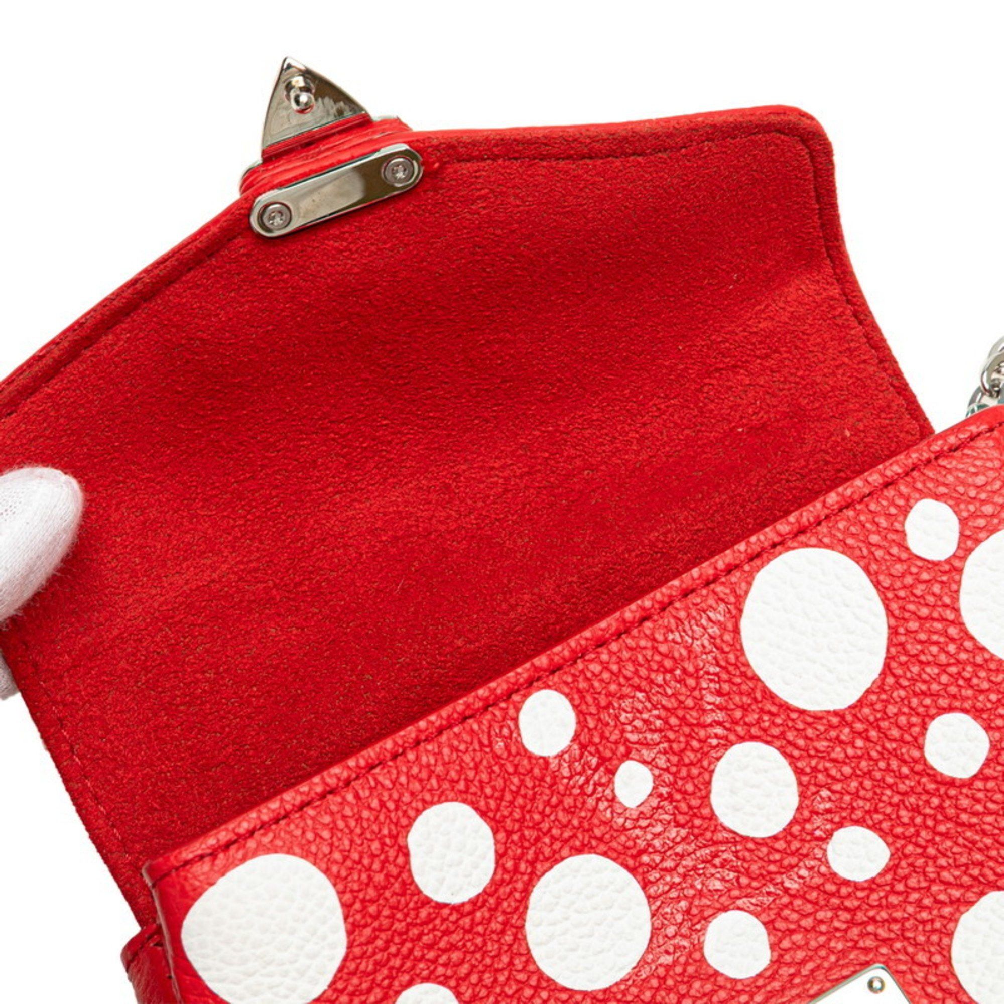 Louis Vuitton Louis Vuitton x Yayoi Kusama Monogram Empreinte Metis Handbag/Shoulder Bag 2WAY M81983 Red and White Leather Women's LOUIS VUITTON Size ONE SIZE - 7 Thumbnail