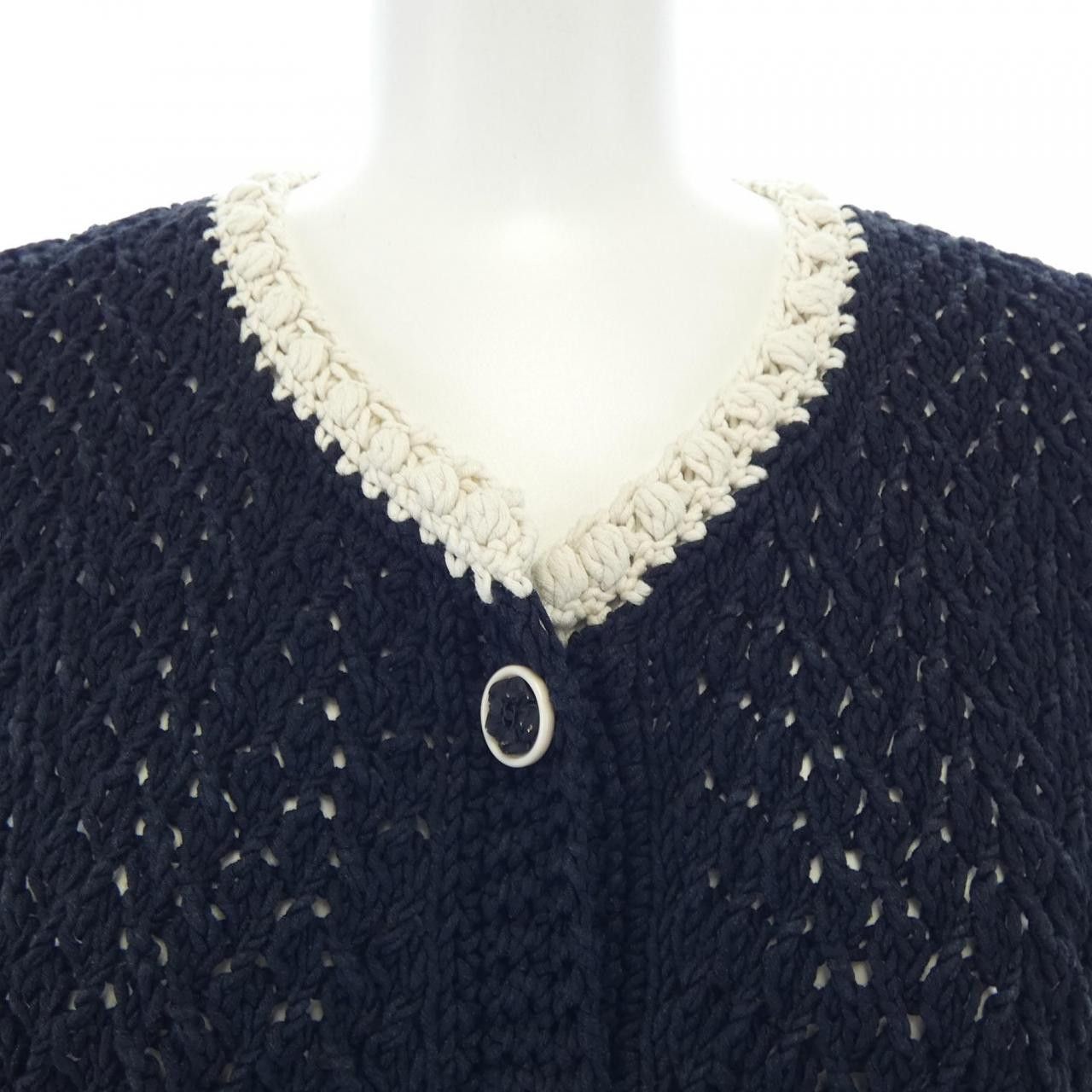 Chanel Chanel Chanel P72020K10363 Long Cardigan Cotton Tops P72020K10363 DUTY FREE for USA Size ONE SIZE - 6 Thumbnail