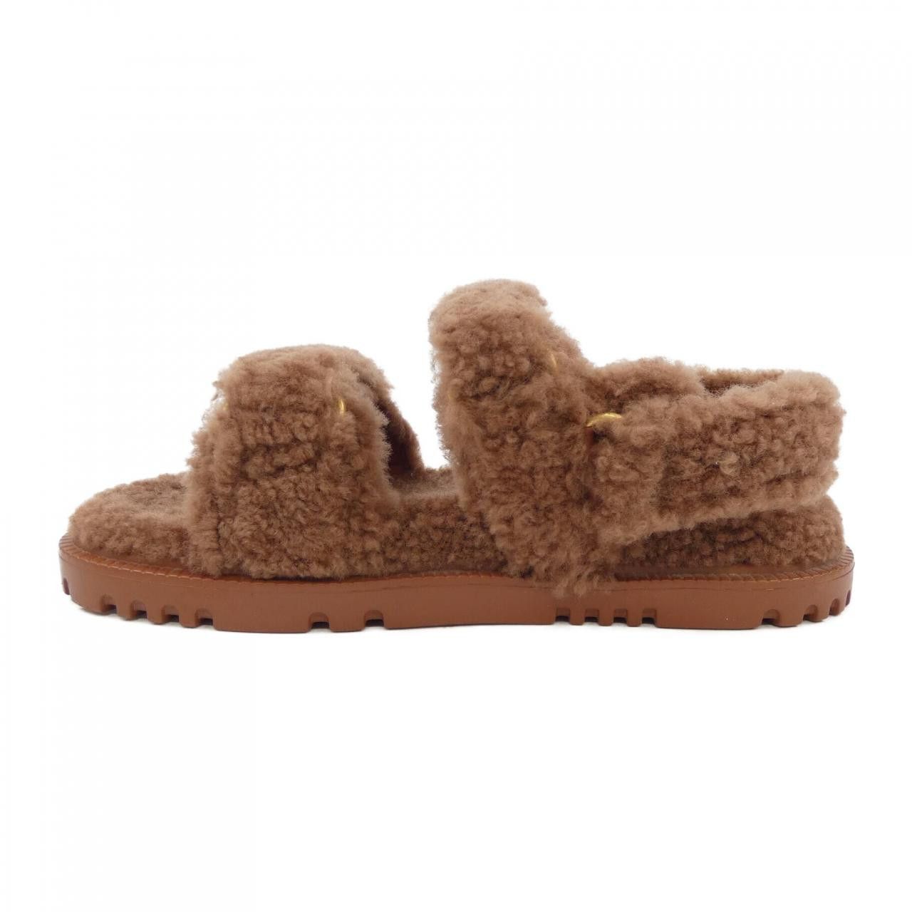 Dior Dior Christian Dior Shearling Sandals Natural Material Shoes KCQ773SPK DUTY FREE for USA Size ONE SIZE - 2 Thumbnail