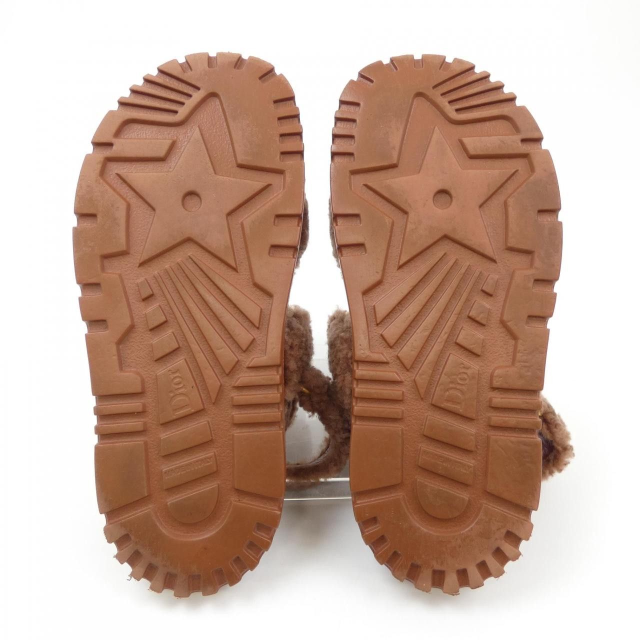 Dior Dior Christian Dior Shearling Sandals Natural Material Shoes KCQ773SPK DUTY FREE for USA Size ONE SIZE - 4 Thumbnail