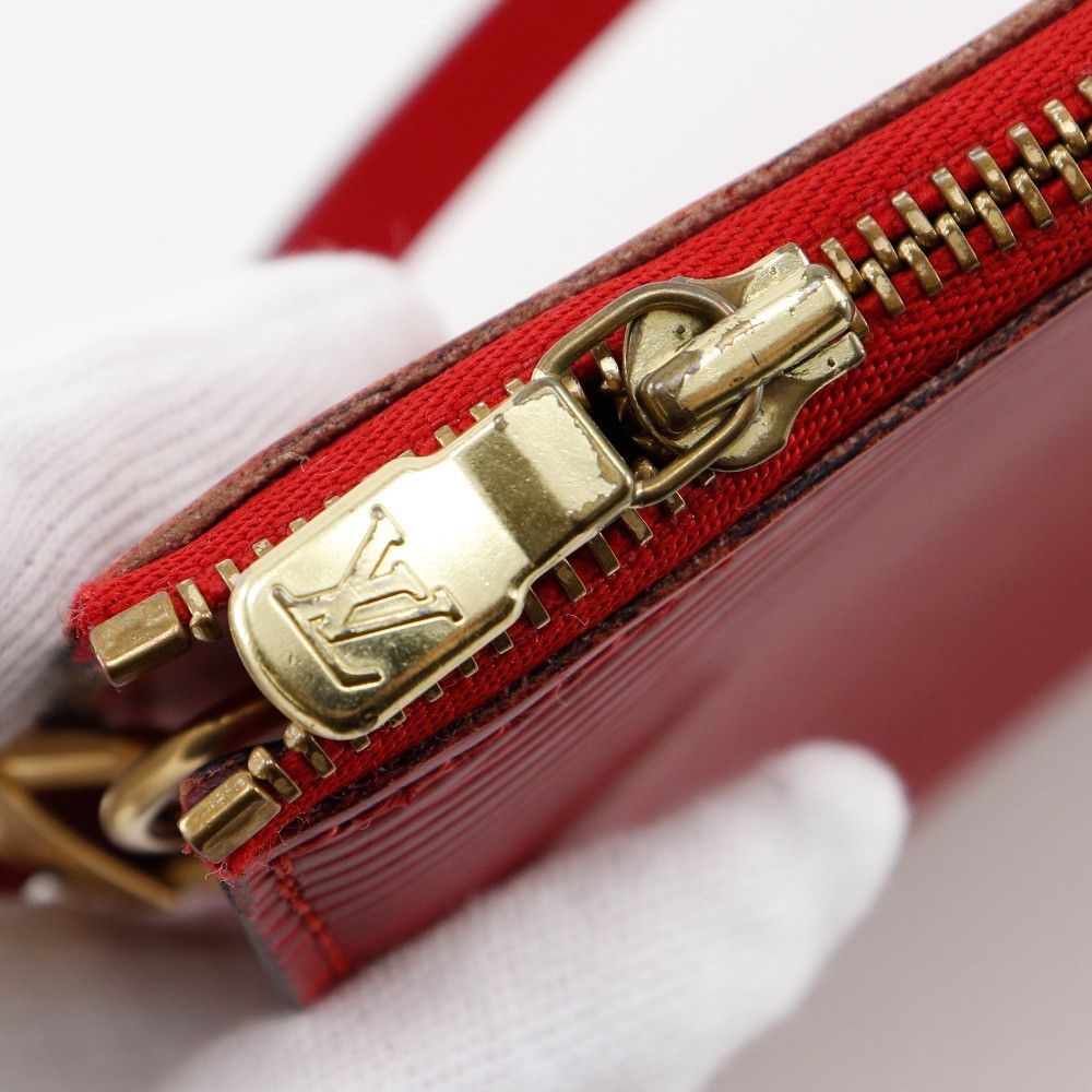 Louis Vuitton Louis Vuitton Louis Vuitton Pochette Accessoires Epi Pouch Leather Vanity Bag M52947 DUTY FREE for USA Size ONE SIZE - 15 Thumbnail