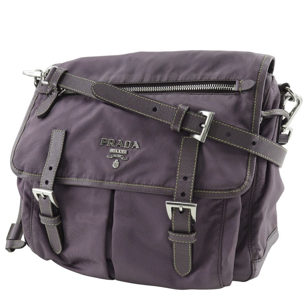 Prada Prada Prada BT0687 Nylon×Leather 2way Shoulder Bag Leather Shoulder Bag BT0687 DUTY FREE for USA Size ONE SIZE - 2 Thumbnail