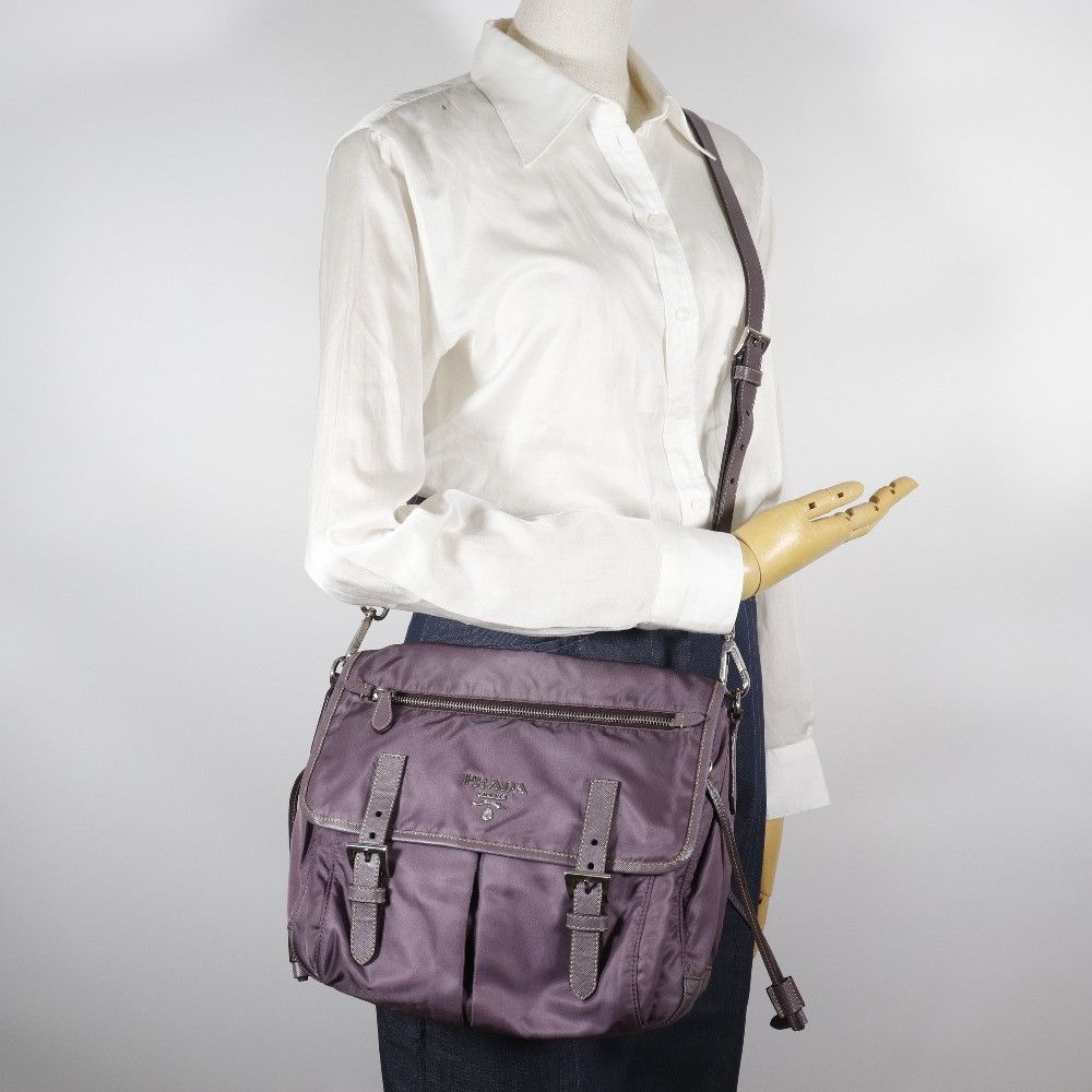 Prada Prada Prada BT0687 Nylon×Leather 2way Shoulder Bag Leather Shoulder Bag BT0687 DUTY FREE for USA Size ONE SIZE - 19 Thumbnail