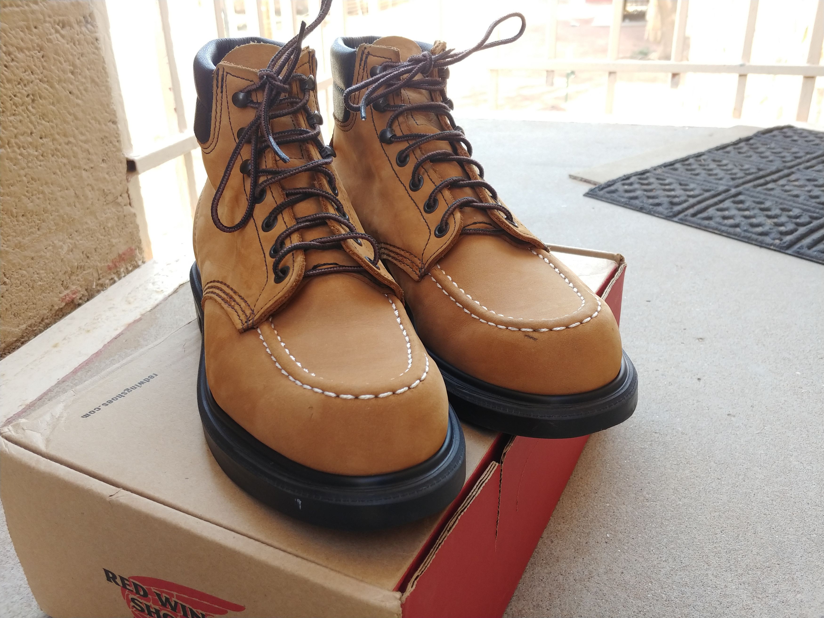 Red Wing Red Wing x J. Crew 4539 Supersole Moc Wheat Nubuck Grailed