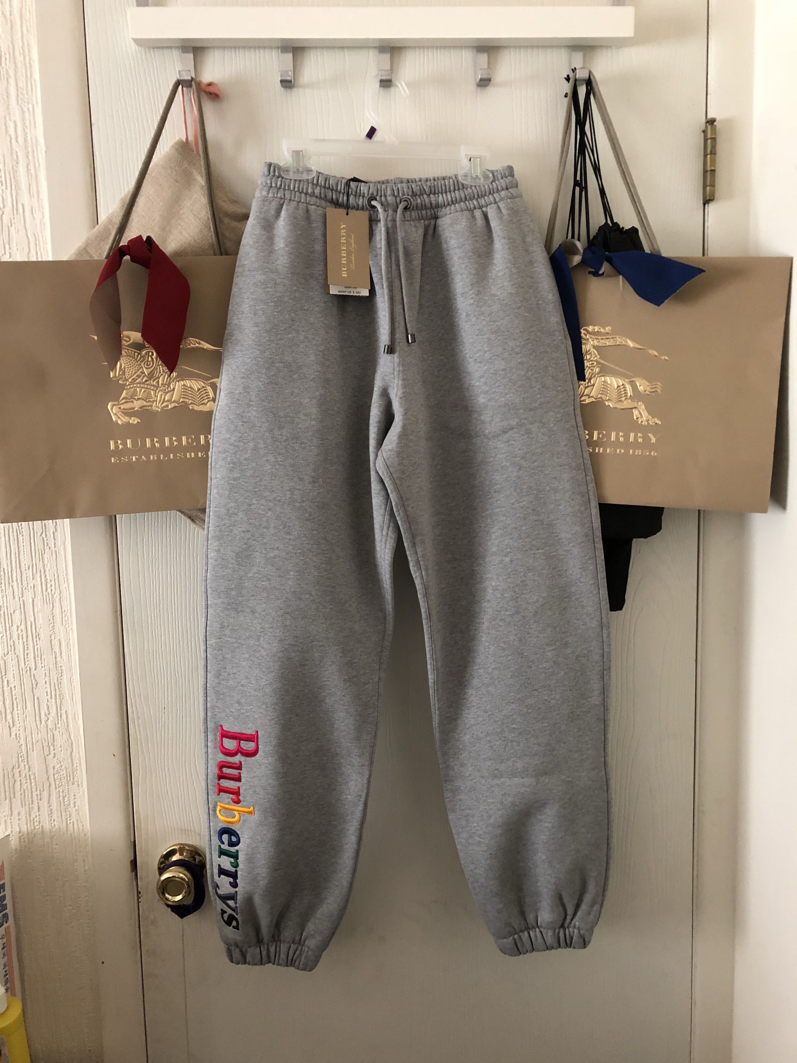 Burberry discount rainbow sweatpants