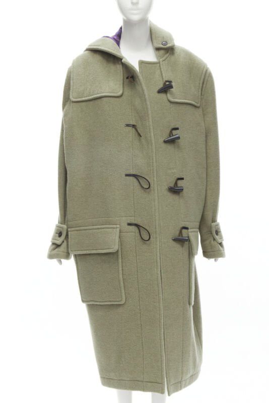 Balenciaga BALENCIAGA 2018 Runway Pulled khaki grey toggle wrap coat M Size M / US 6-8 / IT 42-44 - 3 Thumbnail