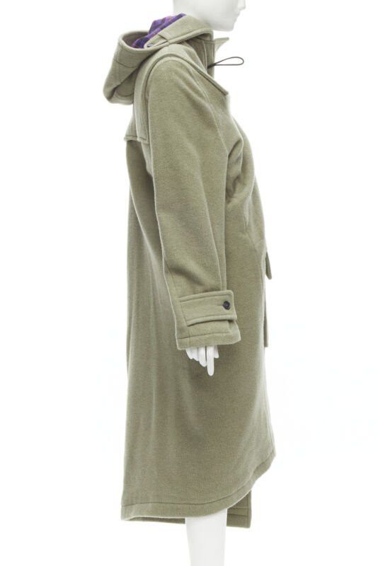 Balenciaga BALENCIAGA 2018 Runway Pulled khaki grey toggle wrap coat M Size M / US 6-8 / IT 42-44 - 5 Thumbnail