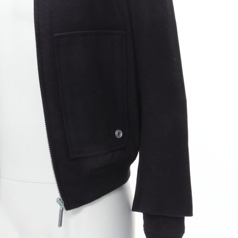 Balenciaga BALENCIAGA 2011 Ghesquiere black wool double sleeve bomber jacket EU44 XS Size US XS / EU 42 / 0 - 8 Thumbnail