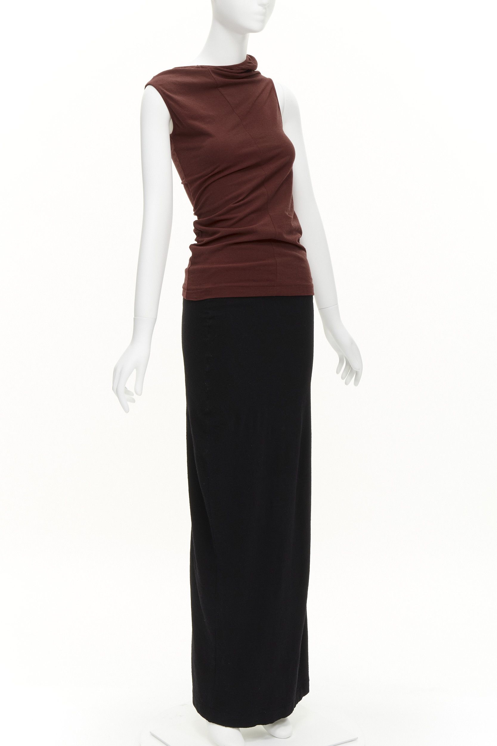 Comme des Garcons COMME DES GARCONS Vintage 1997 Lumps & Bumps red asymmetric top black skirt M Size 27" / US 4 / IT 40 - 2 Thumbnail