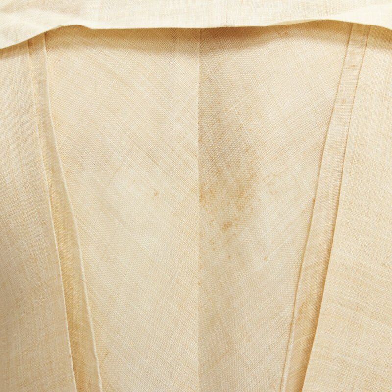 Issey Miyake ISSEY MIYAKE 1991 Vintage Runway Dinosaur architectural pleated linen jacket XL Size XL / US 12-14 / IT 48-50 - 11 Thumbnail