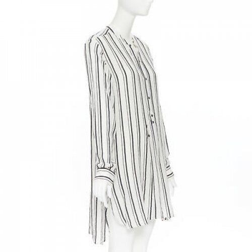 Isabel Marant ISABEL MARANT viscose cotton blend grey beige stripe tunic casual dress Fr38 Size S / US 4 / IT 40 - 3 Thumbnail