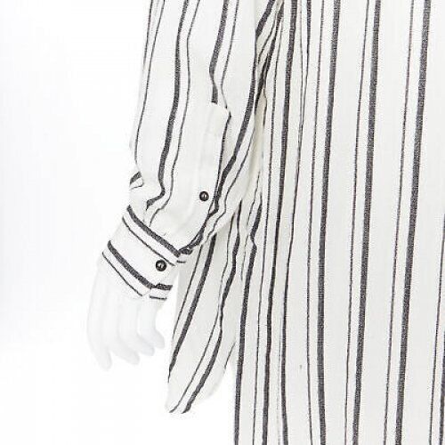 Isabel Marant ISABEL MARANT viscose cotton blend grey beige stripe tunic casual dress Fr38 Size S / US 4 / IT 40 - 8 Thumbnail