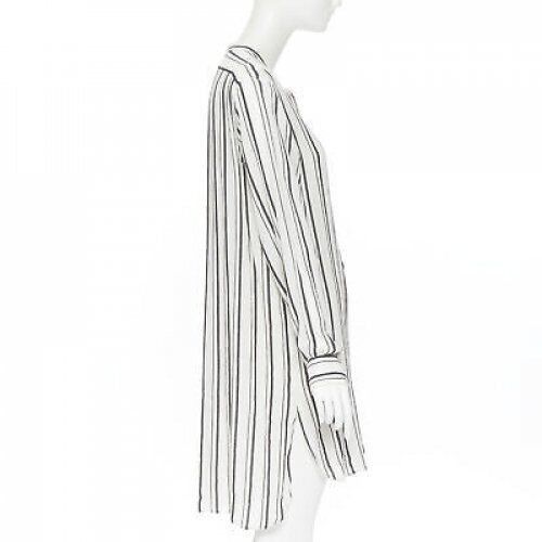Isabel Marant ISABEL MARANT viscose cotton blend grey beige stripe tunic casual dress Fr38 Size S / US 4 / IT 40 - 4 Thumbnail