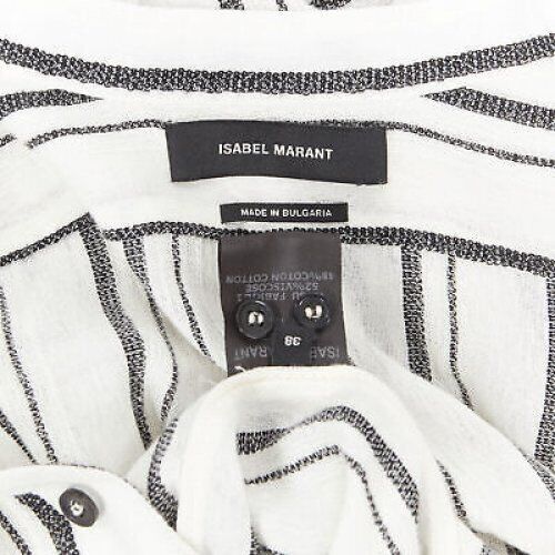 Isabel Marant ISABEL MARANT viscose cotton blend grey beige stripe tunic casual dress Fr38 Size S / US 4 / IT 40 - 10 Thumbnail