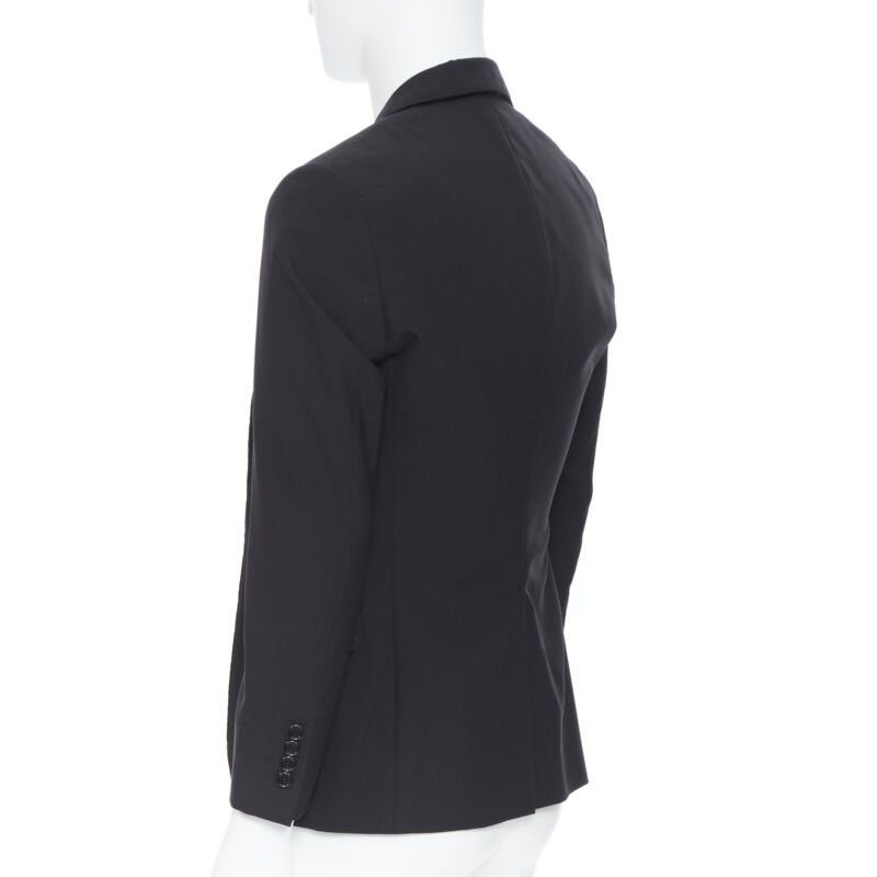 Lanvin LANVIN ALBER ELBAZ wool blend black velvet peak lapel formal blazer jacket FR44 Size L / US 10 / IT 46 - 7 Thumbnail