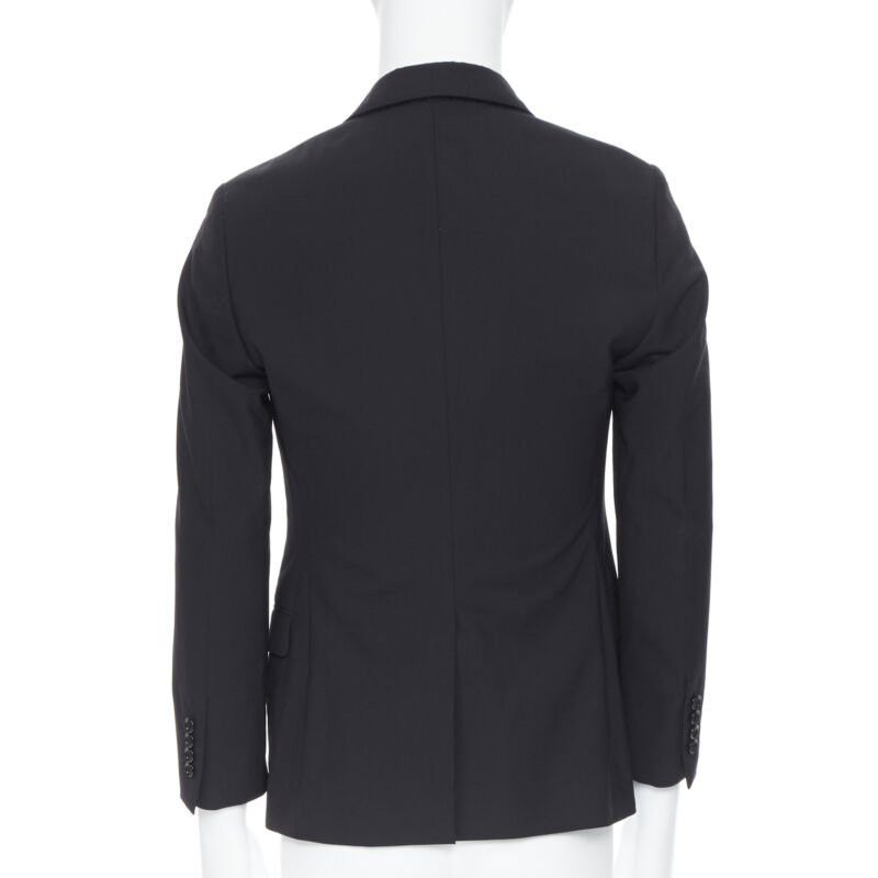 Lanvin LANVIN ALBER ELBAZ wool blend black velvet peak lapel formal blazer jacket FR44 Size L / US 10 / IT 46 - 6 Thumbnail