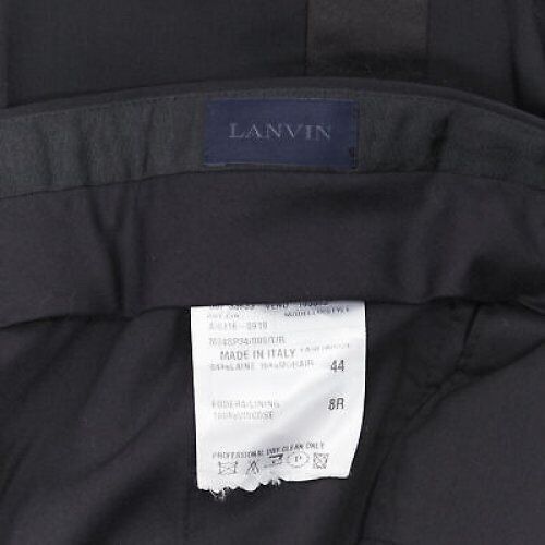 Dries Van Noten DRIES VAN NOTEN wool cotton blend black verticle striped cropped trousers IT46 Size US 28 / EU 44 - 9 Thumbnail