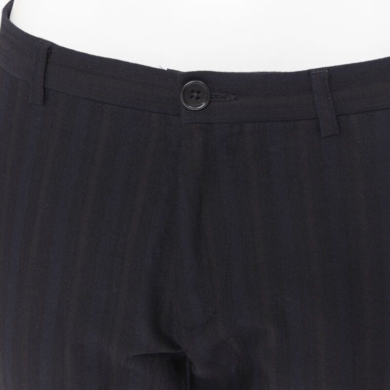 Lanvin LANVIN ALBER ELBAZ mohair wool black satin side trimmed tuxedo trousers FR44 Size US 26 / EU 42 - 9 Thumbnail