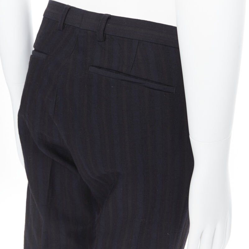 Lanvin LANVIN ALBER ELBAZ mohair wool black satin side trimmed tuxedo trousers FR44 Size US 26 / EU 42 - 8 Thumbnail