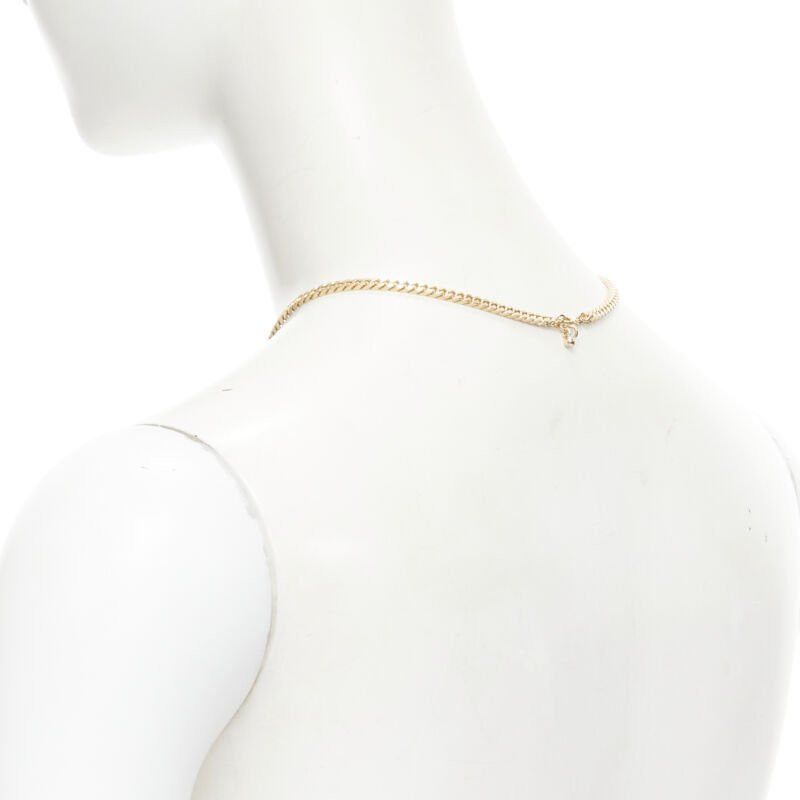 Bottega Veneta new BOTTEGA VENETA gold tone BV ID choker chain necklace Size ONE SIZE - 6 Thumbnail