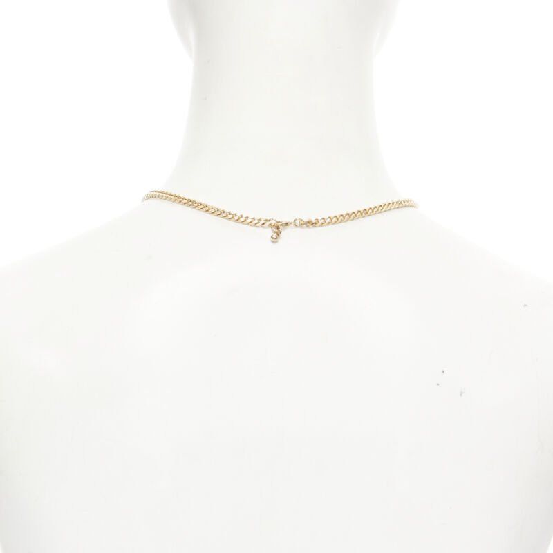 Bottega Veneta new BOTTEGA VENETA gold tone BV ID choker chain necklace Size ONE SIZE - 5 Thumbnail