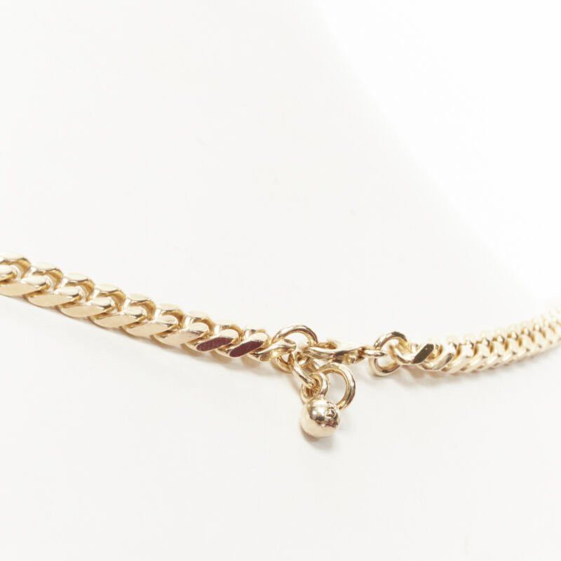 Bottega Veneta new BOTTEGA VENETA gold tone BV ID choker chain necklace Size ONE SIZE - 8 Thumbnail