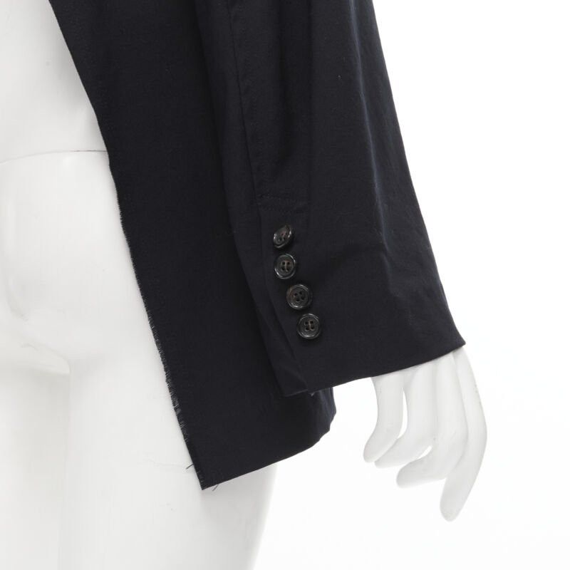 Junya Watanabe JUNYA WATANABE 1994 navy wool shoulder padded cut out back blazer M Size M / US 6-8 / IT 42-44 - 9 Thumbnail