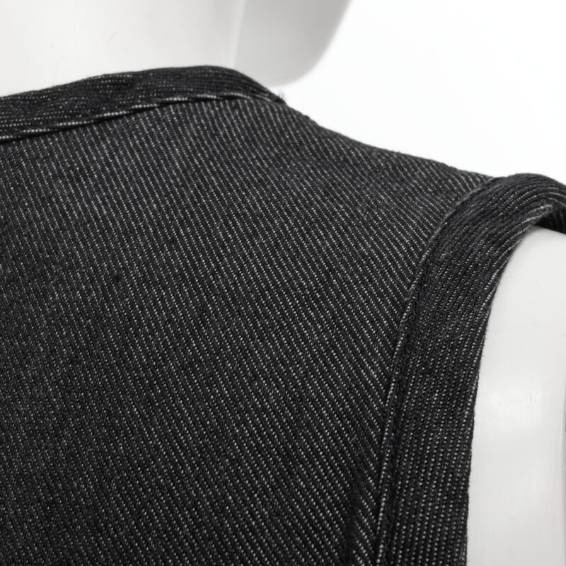Comme des Garcons vintage COMME DES GARCONS 1991 dark indigo washed denim pinched seam dress S Size S / US 4 / IT 40 - 7 Thumbnail