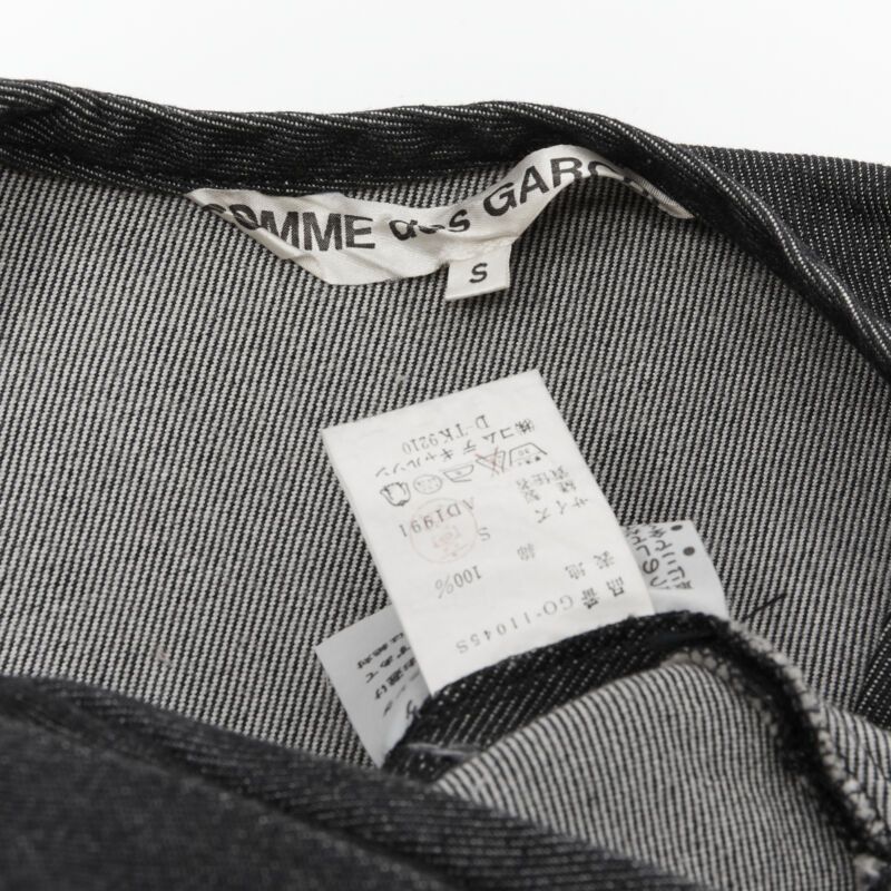 Comme des Garcons vintage COMME DES GARCONS 1991 dark indigo washed denim pinched seam dress S Size S / US 4 / IT 40 - 11 Thumbnail