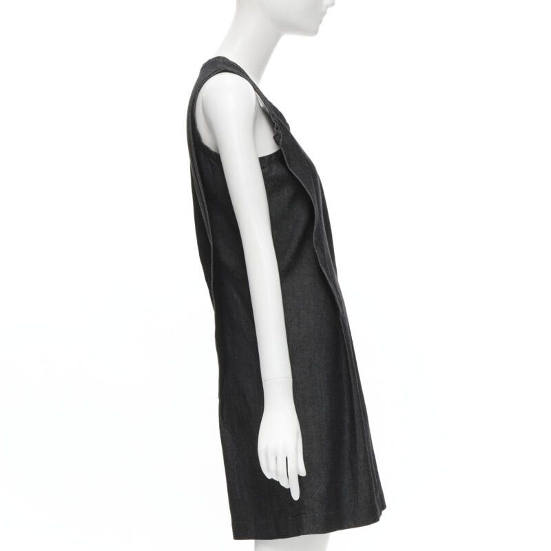 Comme des Garcons vintage COMME DES GARCONS 1991 dark indigo washed denim pinched seam dress S Size S / US 4 / IT 40 - 4 Thumbnail