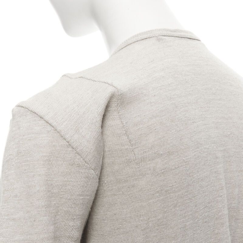 Junya Watanabe vintage JUNYA WATANABE 1998 grey linen black lacquered front sweater top S Size XS / US 0-2 / IT 36-38 - 9 Thumbnail