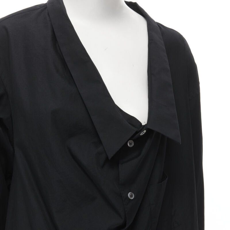 Comme des Garcons vintage COMME DES GARCONS 1992 asymmetric scoop collar oversized shirt Size M / US 6-8 / IT 42-44 - 7 Thumbnail