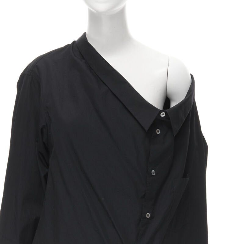 Comme des Garcons vintage COMME DES GARCONS 1992 asymmetric scoop collar oversized shirt Size M / US 6-8 / IT 42-44 - 2 Thumbnail