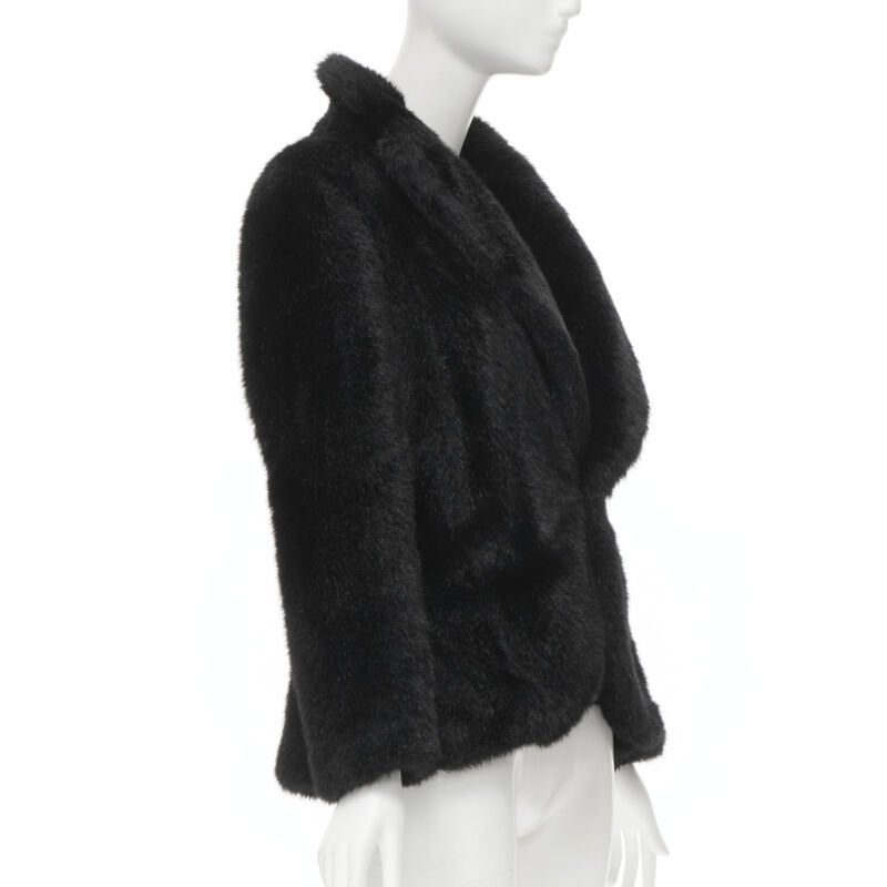Junya Watanabe vintage JUNYA WATANABE 2001 faux fur clear PVC insert blazer coat M Size M / US 6-8 / IT 42-44 - 3 Thumbnail