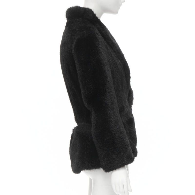 Junya Watanabe vintage JUNYA WATANABE 2001 faux fur clear PVC insert blazer coat M Size M / US 6-8 / IT 42-44 - 4 Thumbnail